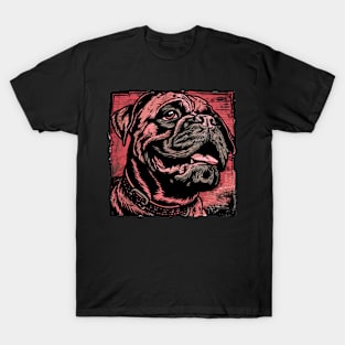 Retro Art Bullmastiff Dog Lover T-Shirt